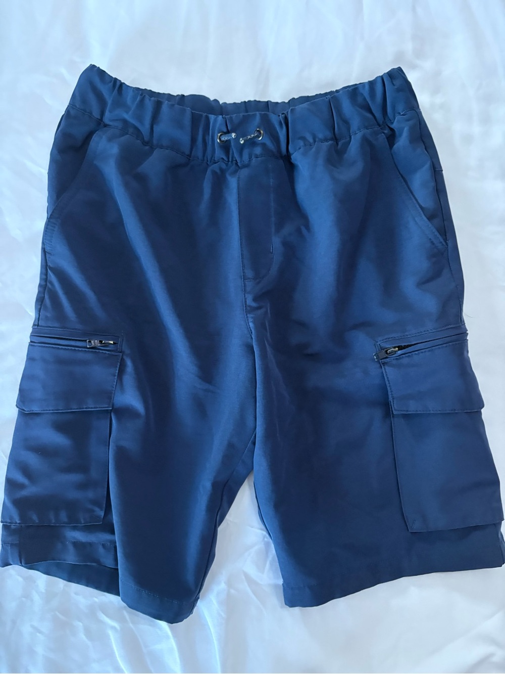 Falls Creek Navy Cargo Shorts with Zippered Pockets